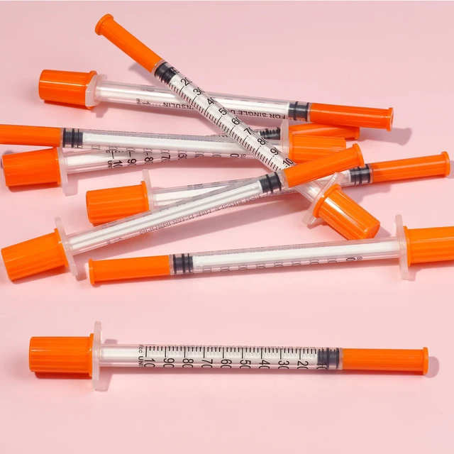 Alt view image 7 of 7 - 1ml/cc 31G 1/4 Inch Syringes, Disposable Syringe, Individual Wrapped, Box of 100
