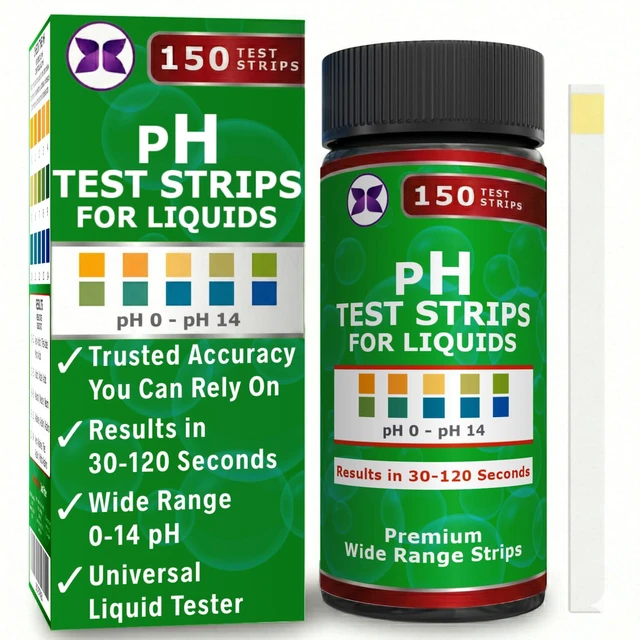 Main image of Alkaline Water pH Test Strips. Testing Kit for Home Drinking Water and Liquids. Universal Tester for Aquarium, Fish Tank, Pool, Hot Tub, Spa, Kombucha, Fermentation and Brewing Process