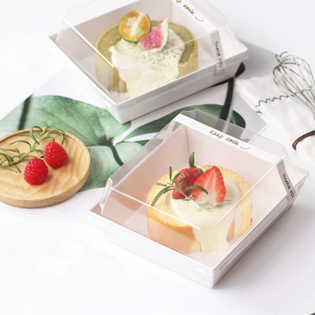 Alt view image 5 of 7 - 100 Pack 5 Inch Paper Charcuterie Boxes with Clear Lids, White Small, Square, To Go Food Containers, Bakery Boxes, For Mini Cake, Desserts, Cookies, Sandwiches, Strawberries