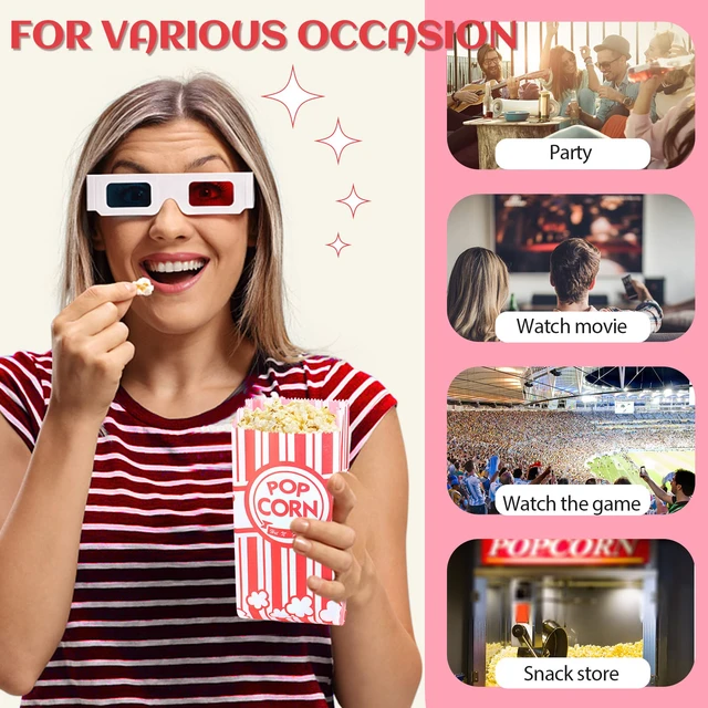 Alt view image 6 of 7 - 402 Pcs Popcorn Bags with Popcorn Scoop and Salt Shaker,1 oz Small Pop Corn Bags Popcorn Bags Individual Servings for Popcorn Machine Supplies Party Movie Night Theater
