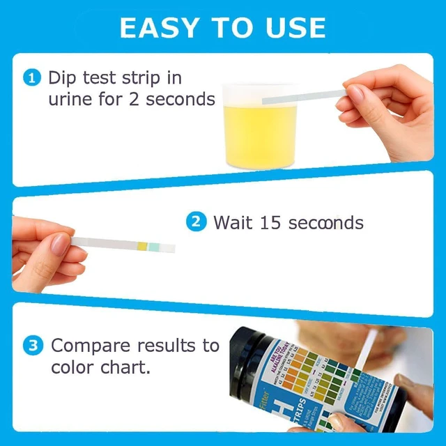 Alt view image 5 of 7 - pH Test Strips for Testing Alkaline and Acid Levels in The Body. Track & Monitor Your pH Level Using Saliva and Urine. pH Tester for Highly Accurate Results in Seconds