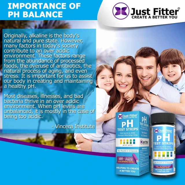 Alt view image 6 of 7 - pH Test Strips for Testing Alkaline and Acid Levels in The Body. Track & Monitor Your pH Level Using Saliva and Urine. pH Tester for Highly Accurate Results in Seconds