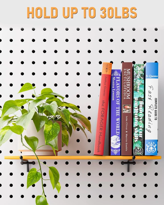 Alt view image 6 of 7 - 60 Pack 6 Inch Black Pegboard Hooks, 1/4" Heavy Duty Peg Board Shelving Hooks Accessories, Fit for 1/4" Pegboard, Garage, Crafts, Kitchen, Store, Peg Board Tool Hangers