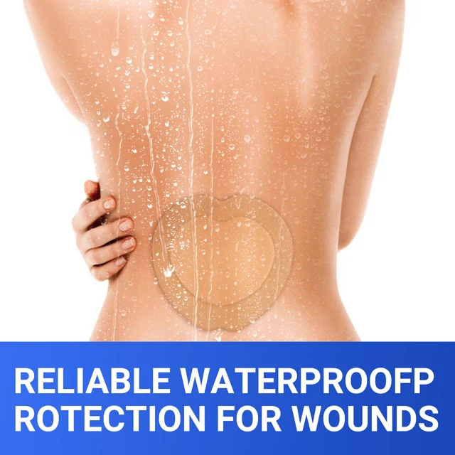 Alt view image 5 of 6 - Large Waterproof Bandages 7X7 Silicone Foam Dressing Sensitive Skin, 5 PCS Wound Dressing, Adhesive Cohesive Pad with Border, First Aid, Post-Surgical, Burn & Pressure Care, Scar Care