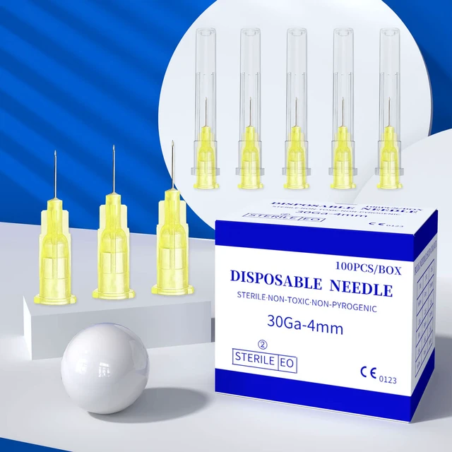 Alt view image 7 of 7 - Disposable Luer Lock Needle 30Ga 4mm 100Pack(30Ga-4mm)