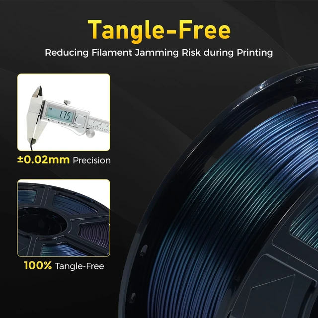 Alt view image 5 of 6 - Rapid PETG Filament 1.75mm Burnt Titanium, 600mm/s Fast Printing, 3D Printer Filament 1kg Spool, Dimensional Accuracy +/- 0.02mm, Changing Colors with Light, Perfectly Hide The Layer Line