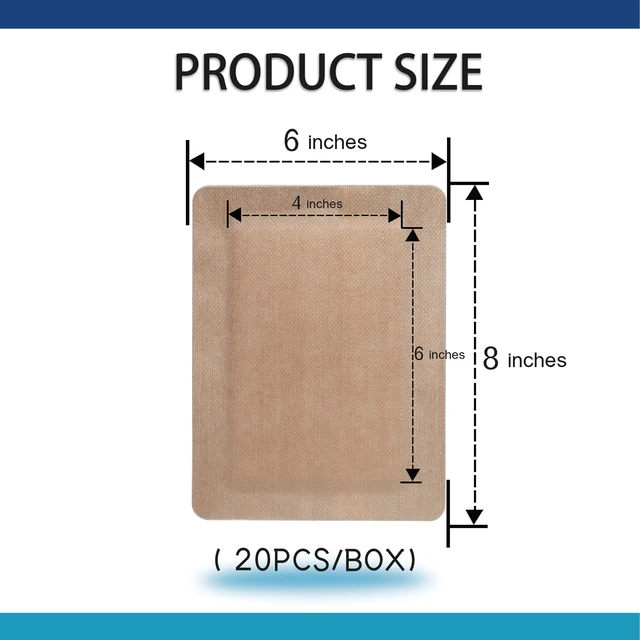 Alt view image 2 of 7 - 6"X8" 20 PCS Extra Large Sterile Nude Island Dressing Bandage for Wound - Self-Adhesive Boarded Gauze Pads - Latex Free - Professional Medical Dressing(Nude, 6"X8"-20PCS)