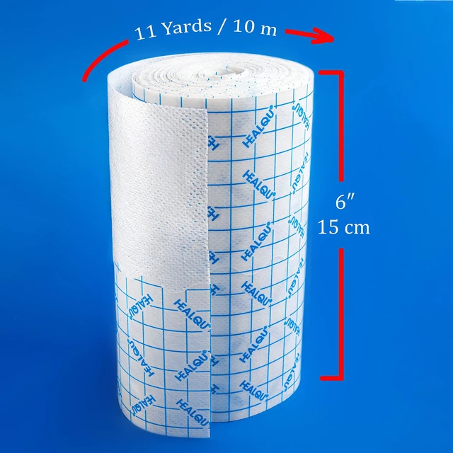 Alt view image 3 of 7 - Dressing Retention Tape - 6" x 11yd, Premium Non-Woven Hypoallergenic Cloth - Secure and Gentle Adhesive for Wound Dressings - Latex-Free and Versatile for Sensitive Skin Care