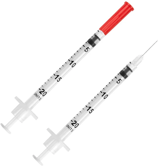 Alt view image 4 of 6 - UltiGuard Safe Pack U-40 Pet Insulin Syringes 1/2cc, 29G x 1/2", 100 Ct VetRx All-in-One Insulin Syringes and Sharps Container, Works with Any U-40 Strength Insulin for Dogs or Cats
