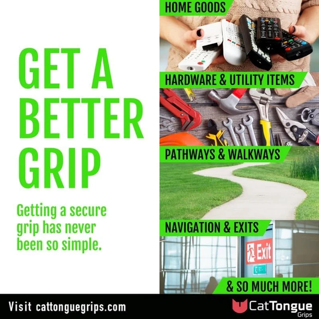 Alt view image 5 of 7 - 2" x10' 2Pk Grip Tape Roll, Non-Abrasive, Waterproof, Glow Gription's patented non-rubber material is perfect for bathtubs, stairs, ramps, walkways, floors & larger household items