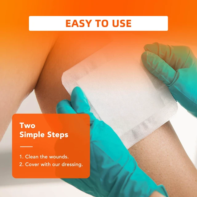 Alt view image 5 of 7 - Island Dressing 6"x6" 30ct Sterile Bordered Gauze Pads Wound Care Sterile Individually Wrapped packs,Highly Absorbent Adhesive Dressing Pad,Bordered Gauze With Adhesive Border,Island Bandages