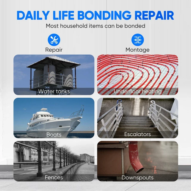 Alt view image 3 of 7 - Epoxy Putty for Metal Pipe Pool Tank, Underwater Repair, 120g Hand-knead 2-part putty cut, mix by hand, apply; works underwater and under pressure