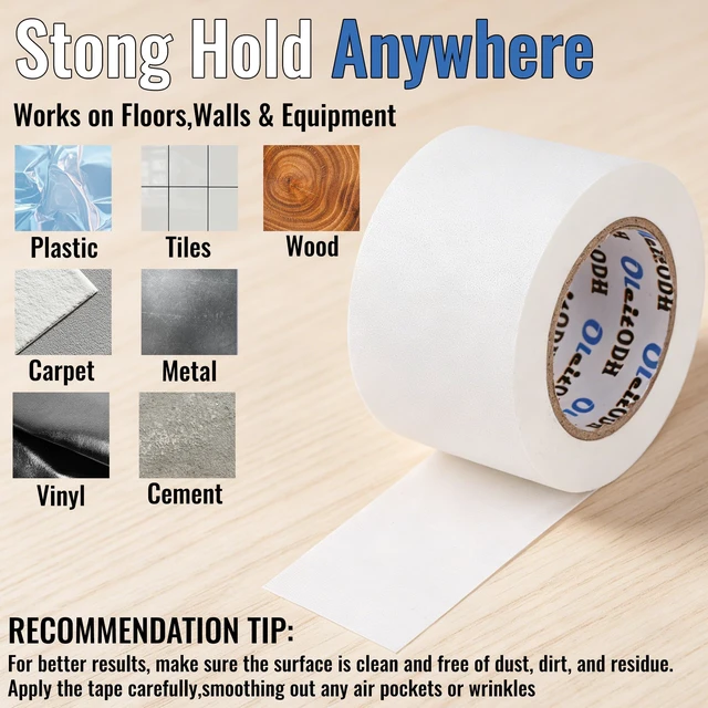 Alt view image 4 of 7 - 3''x 30 Yards White Gaffers Tape Bulk 6 Pack Stage Gaff Tape Gaffers Tape No Residue Cloth Matte Finish Pro Gaff Industrial 3 inch Gaffer Gaffer Tape