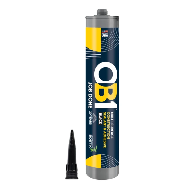 Alt view image 2 of 7 - Universal Caulk Sealant & Adhesive Black 10.1oz | Professional Grade Premium All-in-One Advanced Hybrid 2-in1 | Water Resistant Internal & External | Shrink Crack UV & Fade Resistant | 1 Cartridge