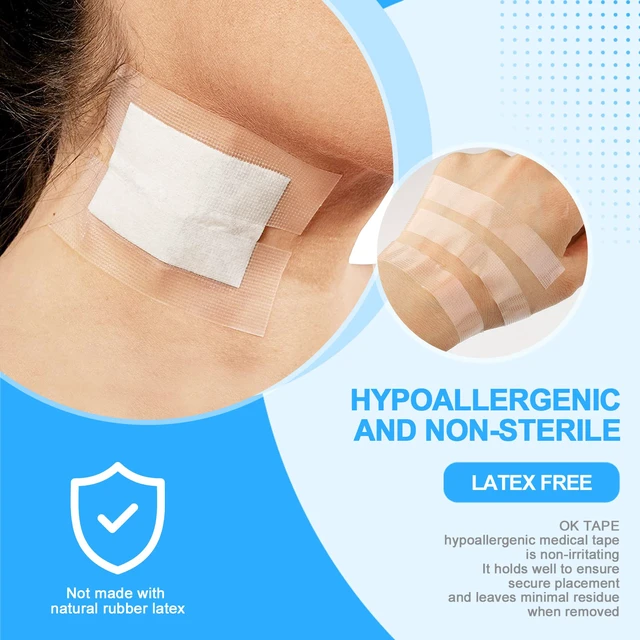 Alt view image 5 of 7 - OKPore Transparent Medical Tape (Pack of 24) - First Aid Surgical Tape Hypoallergenic and Breathable for Wound Dressing Care, Latex Free, 0.5in x 10yds
