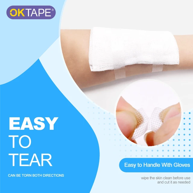 Alt view image 6 of 7 - OKPore Transparent Medical Tape (Pack of 24) - First Aid Surgical Tape Hypoallergenic and Breathable for Wound Dressing Care, Latex Free, 0.5in x 10yds