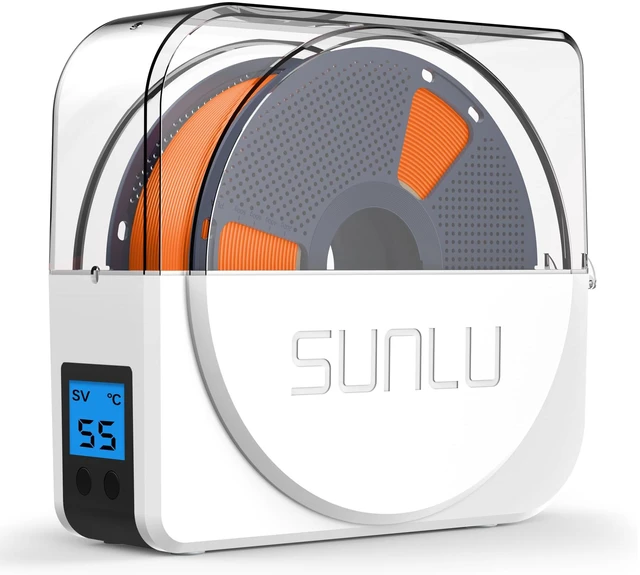 Main image of Filament Dryer Box 2026 New Upgrade S1 Plus, White Fan Design, Keeps 1.75 2.85 3.00mm Filament Dry, Compatible with PLA PETG ABS, Filament Storage & Dehydrator
