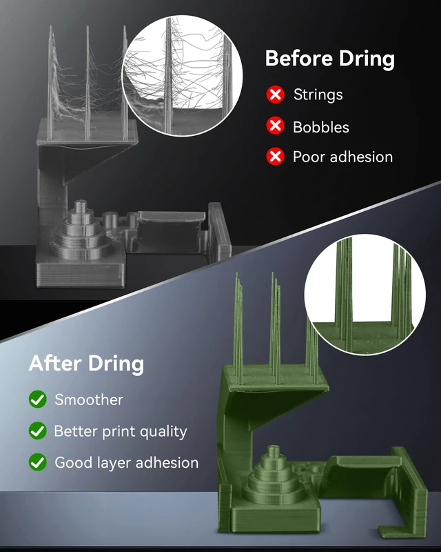 Alt view image 3 of 7 - Filament Dryer Box 2026 New Upgrade S1 Plus, White Fan Design, Keeps 1.75 2.85 3.00mm Filament Dry, Compatible with PLA PETG ABS, Filament Storage & Dehydrator