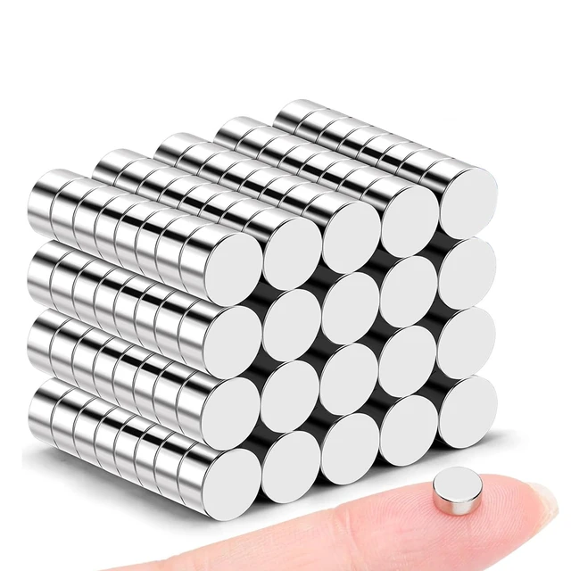 Main image of 180PCS Small Round Magnets for Refrigerator, 6x3mm Multi-use Circle Button Tiny Rare Earth Magnet, Mini Neodymium Magnets for Whiteboard, Classroom, Office, Fridge