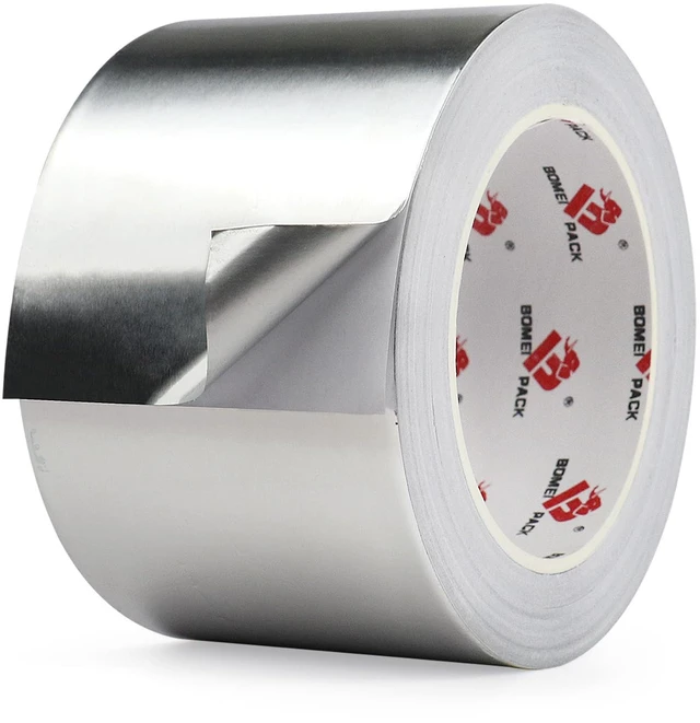 Main image of Aluminum Foil Tape,Heavy Duty Metal Foil Tape,High Temperature Silver Duct Tape,Perfect for Sealing & Patching,HVAC,Air Ducts,Insulation and Metal Repair (3 Inch)