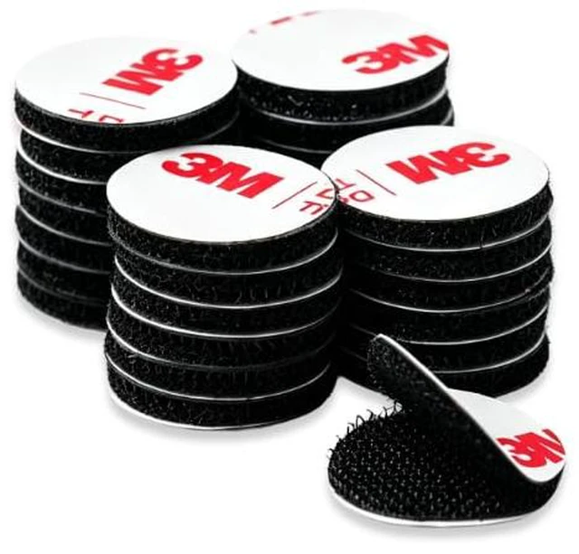 Main image of Hook and Loop Tape 1in x 1in 30 Pairs, Mounting Tape Heavy Duty Adhesion Slef Adhesive Interlocking Strip, Back Adhesive Mounting Strips, Reclosable Sticky Back, Double Sided Carpet & Rug Fixation