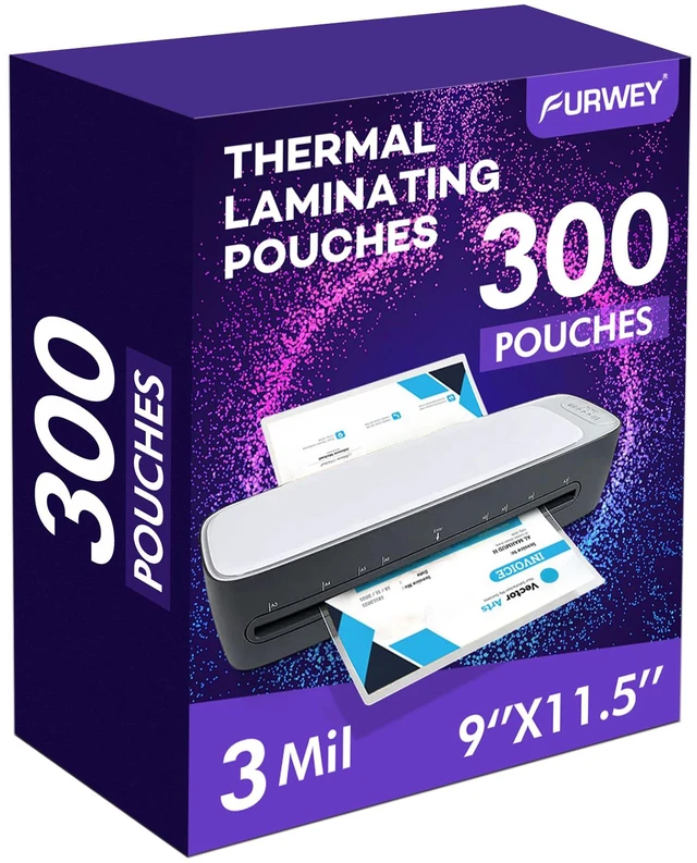 Main image of Laminating Sheets,300 Pack,3 mil,9x11.5,Thermal Pouches Clear Letter Size, 9 x 11.5 Inches, Thermal Laminating Pouches, Lamination Paper, Office & School Supplies