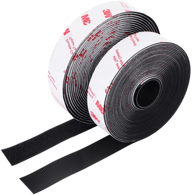 Main image of Hook and Loop Tape 1in x 20ft, Mounting Tape Heavy Duty Adhesion Slef Adhesive Interlocking Strip, Back Adhesive Mounting Strips, Reclosable Sticky Back, Double Sided Carpet & Rug Fixation