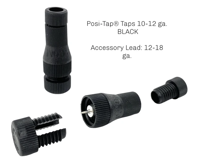 Alt view image 2 of 5 - Posi-Tap taps 10-12 ga.Black. Pack of 15. Posi Taps The Best Line Tap Youll Ever Use! (Choose Your Gauge Size and Amount) (15, 10-12 black)