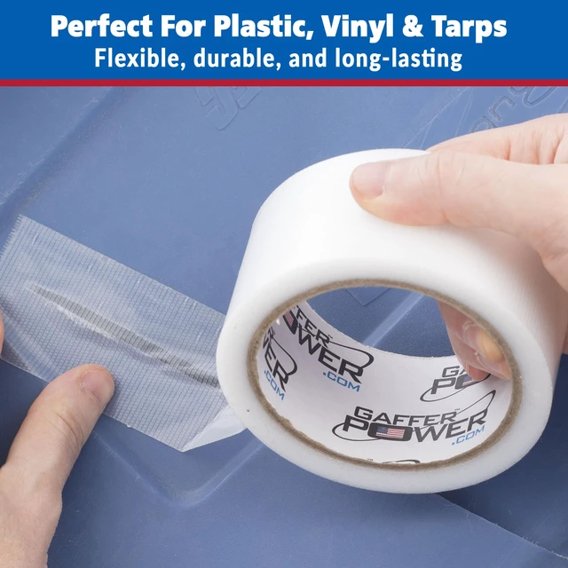 Alt view image 5 of 7 - Clear Repair Tape 2 x 20 Yards Semi-Transparent Waterproof Duct Tape for Discreet Repairs, Sealing & Patching Heavy Duty, Weather Resistant (Pack of 3)