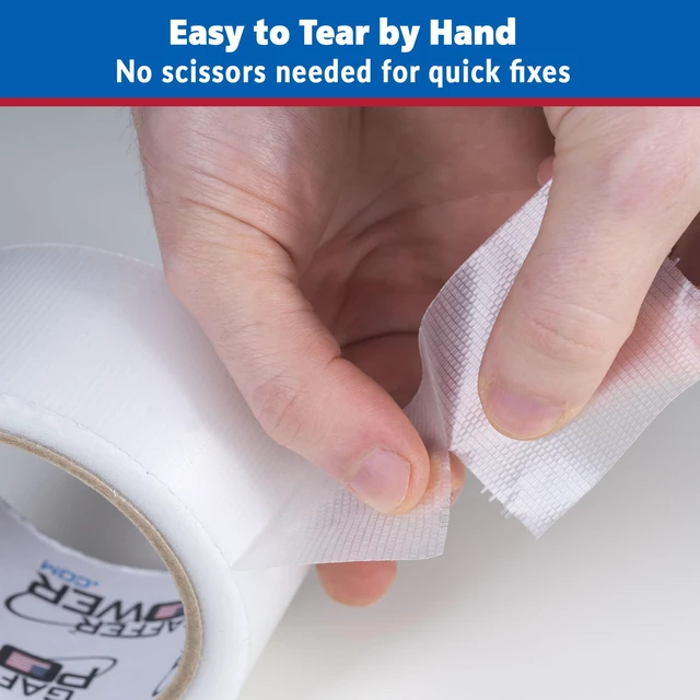 Alt view image 7 of 7 - Clear Repair Tape 2 x 20 Yards Semi-Transparent Waterproof Duct Tape for Discreet Repairs, Sealing & Patching Heavy Duty, Weather Resistant (Pack of 3)