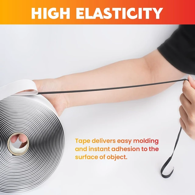 Alt view image 3 of 7 - Butyl Tape 1 Inch x 33 Feet White 2 Pack Leak Proof Waterproof Seal Strong Adhesion, Non-Hardening, Weather Resistance, Instant Seal for RV Roof Boat Repairs, Fits Most Surfaces, Easy Install