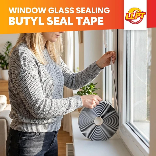 Alt view image 5 of 7 - Butyl Tape 1 Inch x 33 Feet White 2 Pack Leak Proof Waterproof Seal Strong Adhesion, Non-Hardening, Weather Resistance, Instant Seal for RV Roof Boat Repairs, Fits Most Surfaces, Easy Install