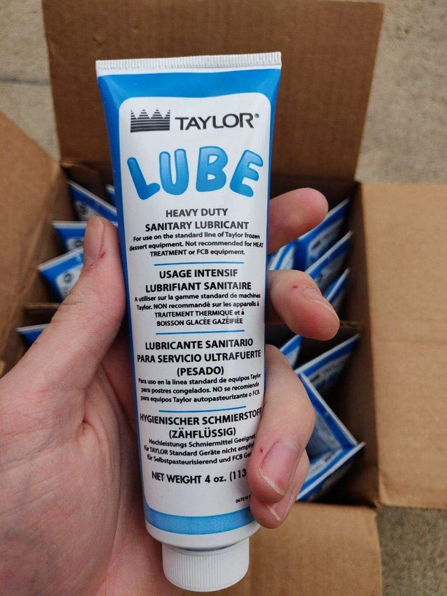 Alt view image 5 of 5 - Taylor Blue Food Grade Lubricant (4oz, 4-Pack) - Lube for Soft Serve Ice Cream Machine & Frozen Yogurt Machine - NSF H1 Certified Sanitary Lubricant - Heavy Duty Grease for O-Rings by FryOilSaver Co