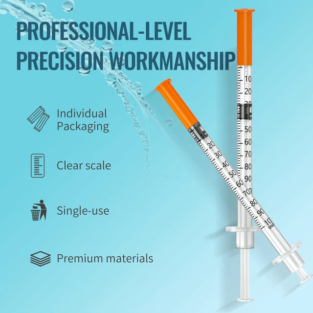 Alt view image 3 of 6 - 0.3 ml 31G 5/16" (8 mm), Individual Package, 100 Pcs