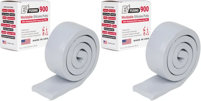 Main image of 900 Moldable Silicone Putty - Gray Rectangular Shape (Pack of 2)