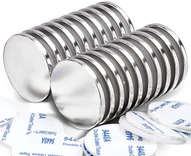 Main image of Permanent Rare Earth Magnets. Fridge, DIY, Building, Scientific, Craft, and Office Magnets, Pack of 20