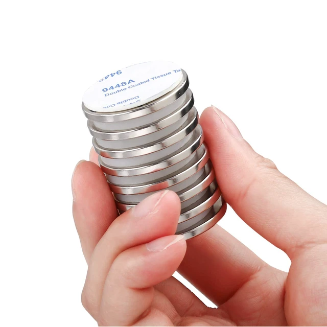 Alt view image 3 of 7 - Permanent Rare Earth Magnets. Fridge, DIY, Building, Scientific, Craft, and Office Magnets, Pack of 20