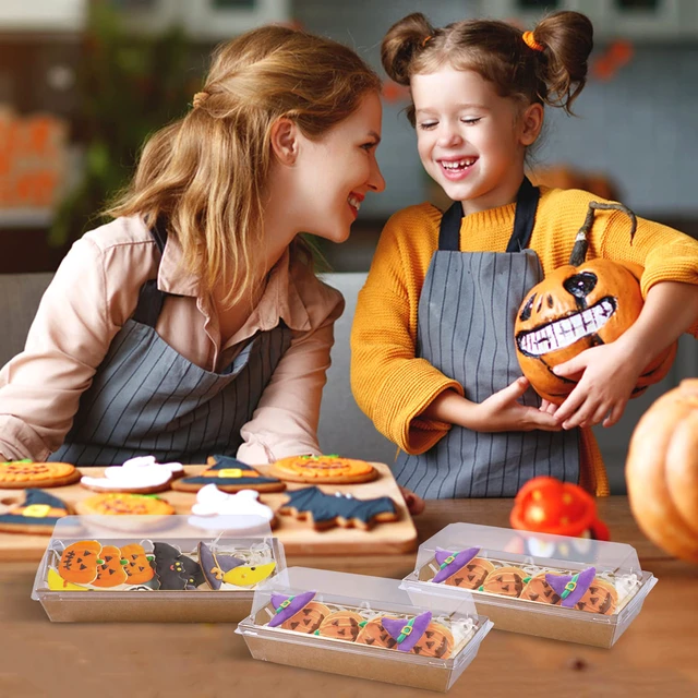 Alt view image 7 of 7 - Charcuterie Boxes with Clear Lids, 7.5x3.3 Inches, 100 Pack, Brown To Go Paper Food Containers, Disposable Bakery Treat Boxes, For Desserts, Cookie, Pastry, Sandwich, Cupcakes, Strawberries