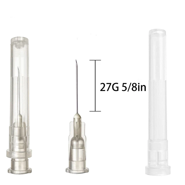 Alt view image 2 of 7 - 100PCS 27 Gauge 5/8 inch Luer Lock for Refilling Inks Individually Packaged,27g 5/8(16mm)