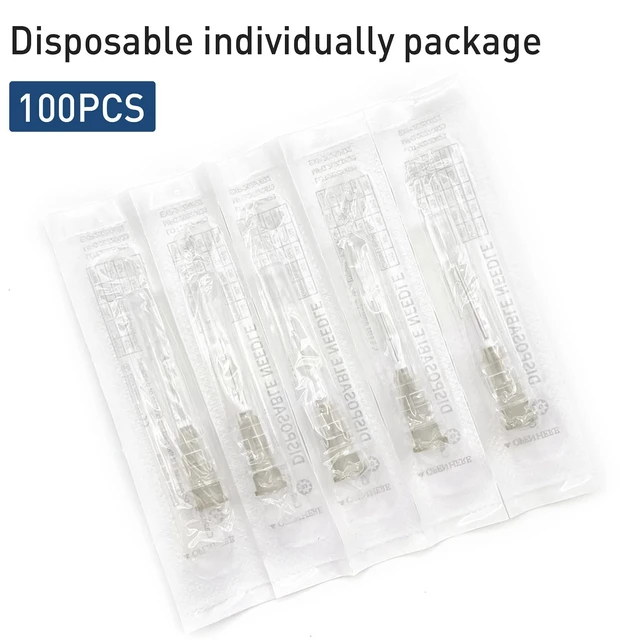 Alt view image 4 of 7 - 100PCS 27 Gauge 5/8 inch Luer Lock for Refilling Inks Individually Packaged,27g 5/8(16mm)