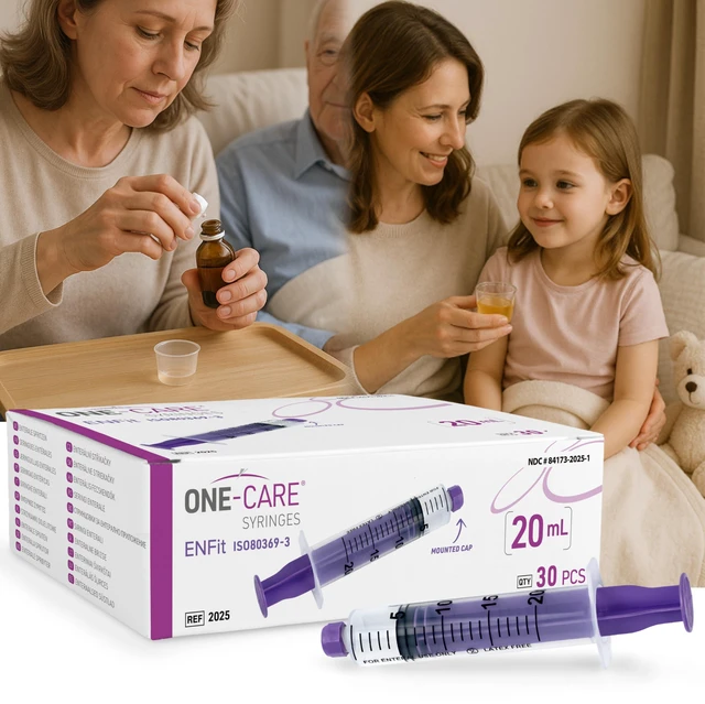 Alt view image 7 of 7 - Syringes 20ml ENFit-type with Mounted Cap, Sterile Feed, Lab 30/bx Blister-Packed, Accurate Measurement, Precise Graduation for Optimal Liquid Dosing, Stable Plunger with Safe Backstop