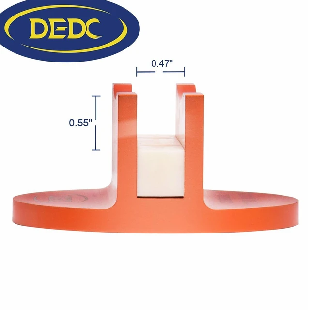 Alt view image 5 of 7 - 2Pcs Orange Universal Aluminum Magnetic Grooved Pinch Weld Jack Pad Frame Rail Jack Pad Adapter for Tire Changes and Oil Changes, Fits Pickup Car Sedan MPV Wagon, DIY Mechanics Home Garages