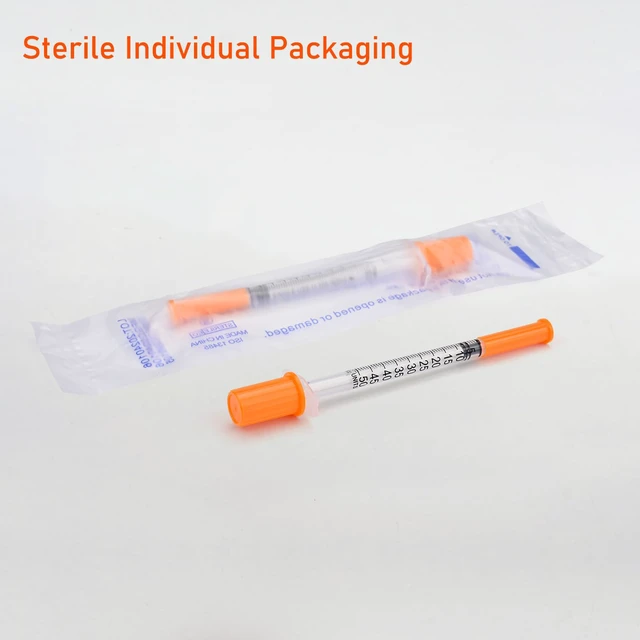 Alt view image 5 of 6 - Syringes 29Ga 0.5cc 1/2"(12.7mm)-Pack of 50