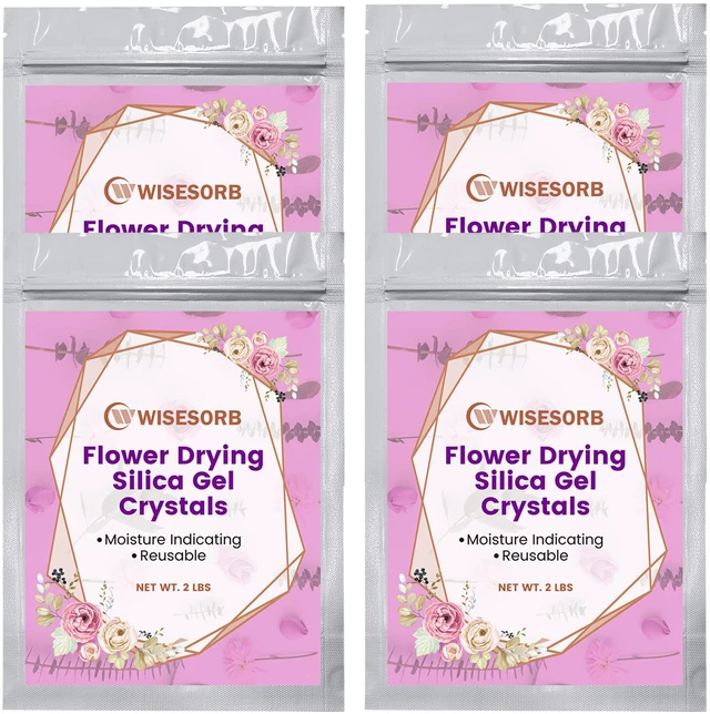 Main image of (NET 8 LBS) Silica Gel Flower Drying, Silica Gel Flower Drying Crystals, Color Indicating Flower Drying Silica, Reusable Silica Gel for Drying Flowers