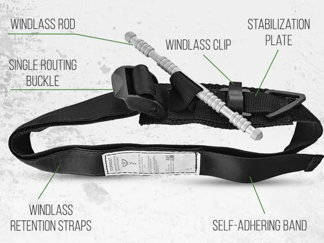 Alt view image 4 of 7 - Military-Grade Tactical Combat Tourniquet - Severe Bleeding Control (Black) | Rapid One-Hand Application, Time-Stamped First Aid, EMS, Law Enforcement, Civilian, Outdoor Survival