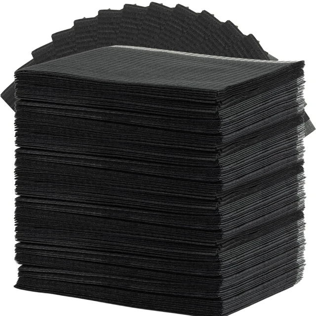 Main image of 180pcs Dental Bibs Disposable - Dental Bibs Dentist Tattoo Bibs Black Nails Bibs Towels Table Covers Dental Pads Mats Lash Supplies
