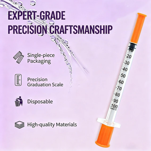 Alt view image 2 of 7 - 1ml/cc 30G 5/16 Inch, Lab Tools, Individual Wrapped, (100 Pack)