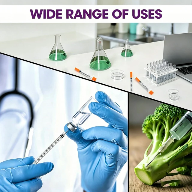 Alt view image 7 of 7 - 1ml/cc 30G 5/16 Inch, Lab Tools, Individual Wrapped, (100 Pack)