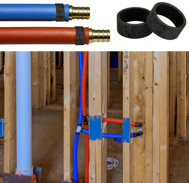 Alt view image 6 of 7 - 25 Pack 1" PEX Copper Crimp Rings for Pex Pipe Connection
