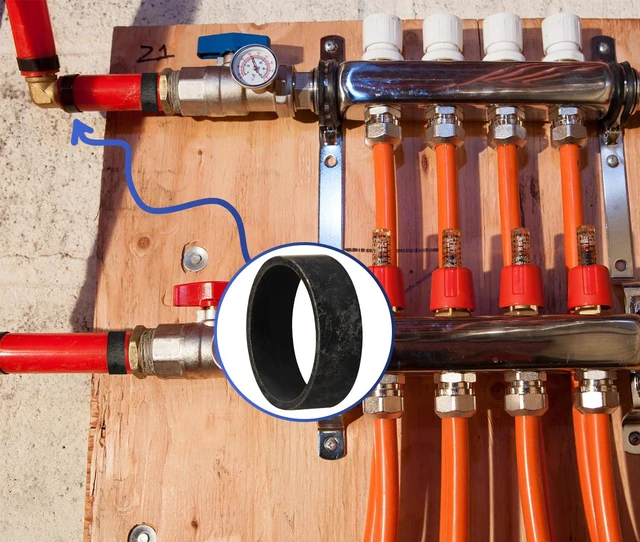 Alt view image 7 of 7 - 25 Pack 1" PEX Copper Crimp Rings for Pex Pipe Connection